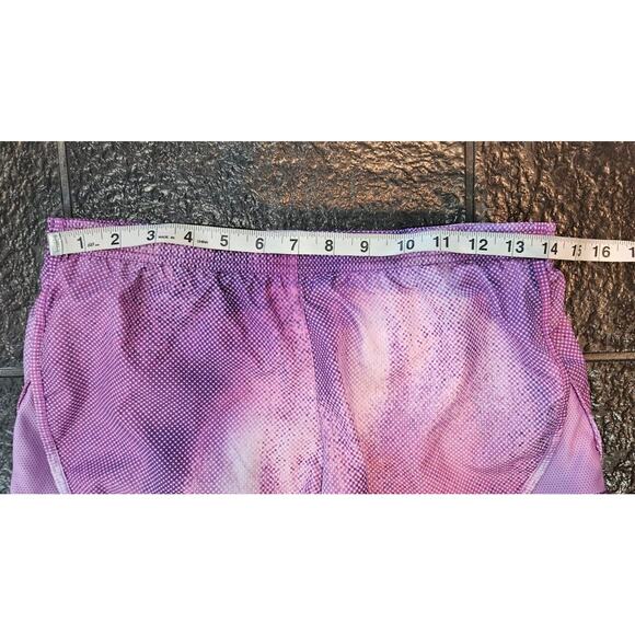 Nike Dri Fit Running Shorts Women XS Purple Elastic Waist Brief Lined Zip Pocket - Picture 9 of 10
